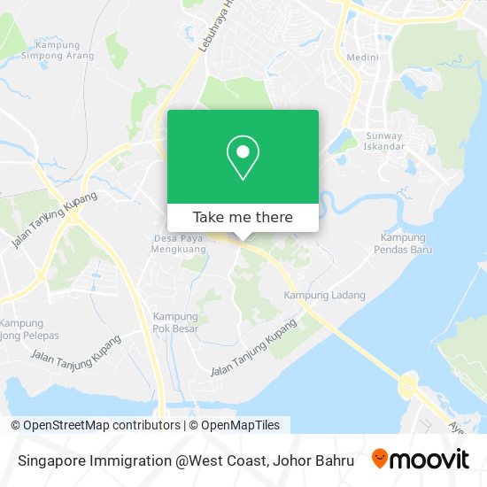 Singapore Immigration @West Coast map