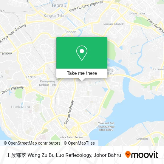 王族部落 Wang Zu Bu Luo Reflexology map