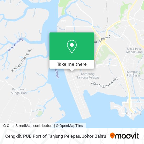 Cengkih, PUB Port of Tanjung Pelepas map