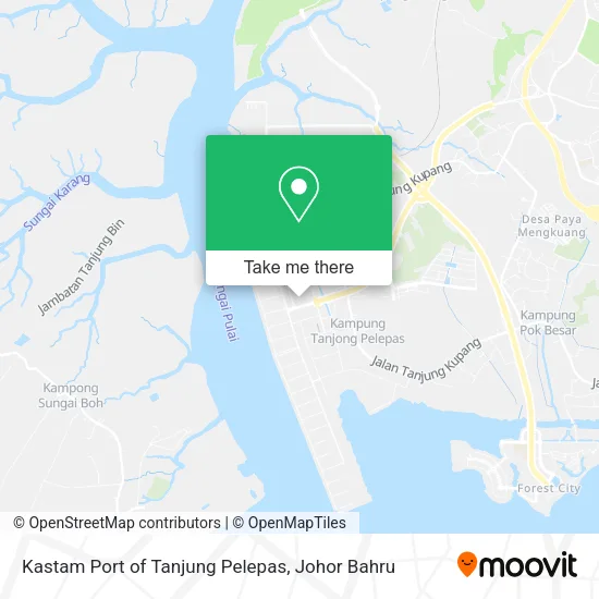 Kastam Port of Tanjung Pelepas map