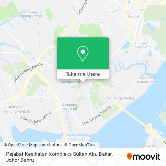 Pejabat Kesihatan Kompleks Sultan Abu Bakar map