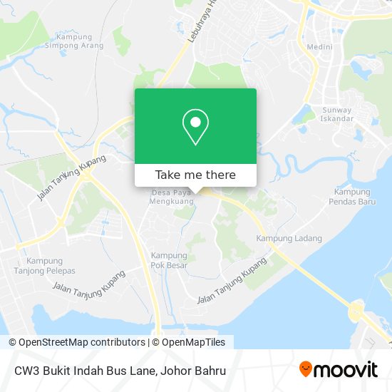 CW3 Bukit Indah Bus Lane map