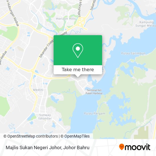 Majlis Sukan Negeri Johor map