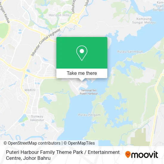 Puteri Harbour Family Theme Park / Entertainment Centre map