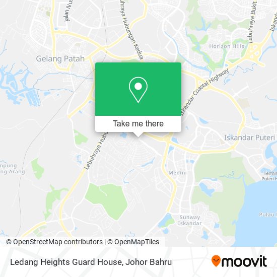 Ledang Heights Guard House map