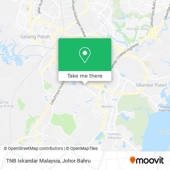 TNB Iskandar Malaysia map