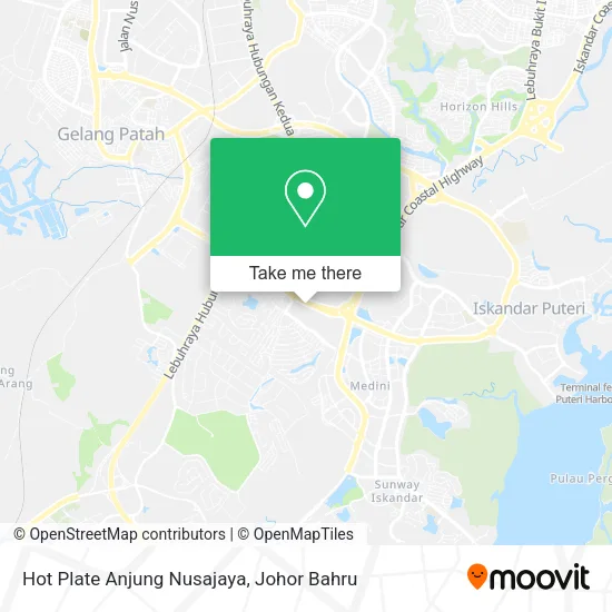 Hot Plate Anjung Nusajaya map