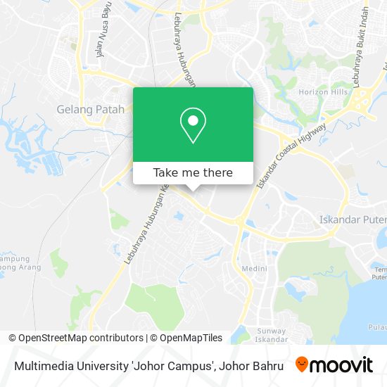 Multimedia University 'Johor Campus' map