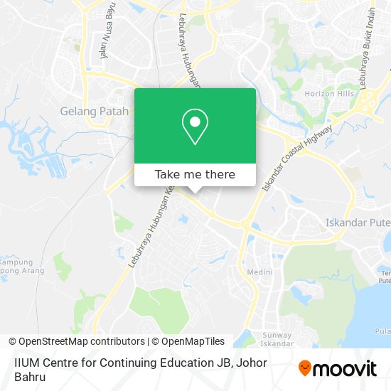 IIUM Centre for Continuing Education JB map