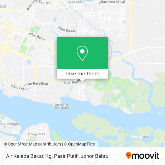 Air Kelapa Bakar, Kg. Pasir Putih map