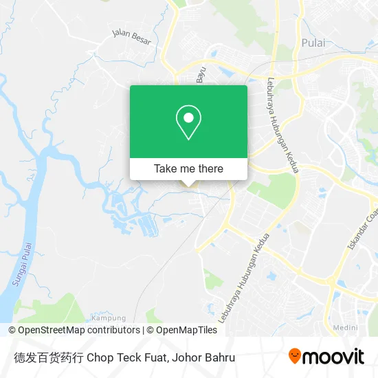 德发百货药行 Chop Teck Fuat map