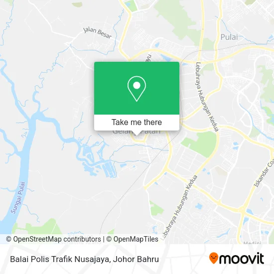 Balai Polis Trafik Nusajaya map