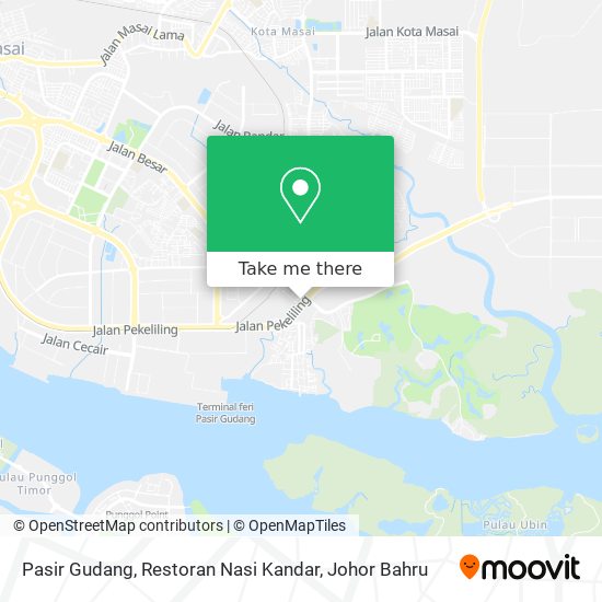 Pasir Gudang, Restoran Nasi Kandar map