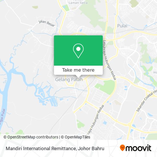 Mandiri International Remittance map