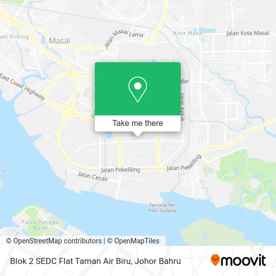 Blok 2 SEDC Flat Taman Air Biru map