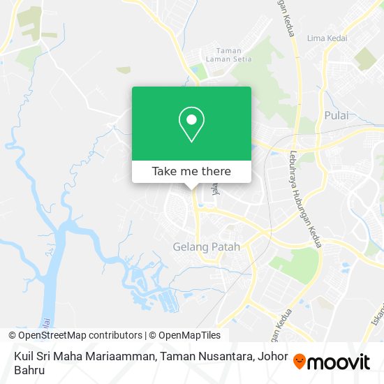 Kuil Sri Maha Mariaamman, Taman Nusantara map