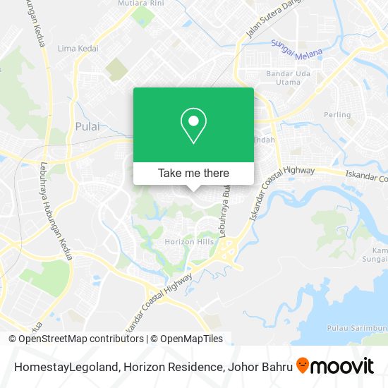 HomestayLegoland, Horizon Residence map