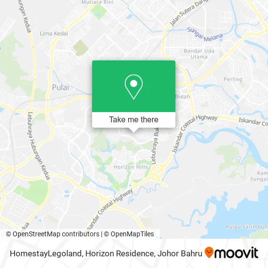 HomestayLegoland, Horizon Residence map