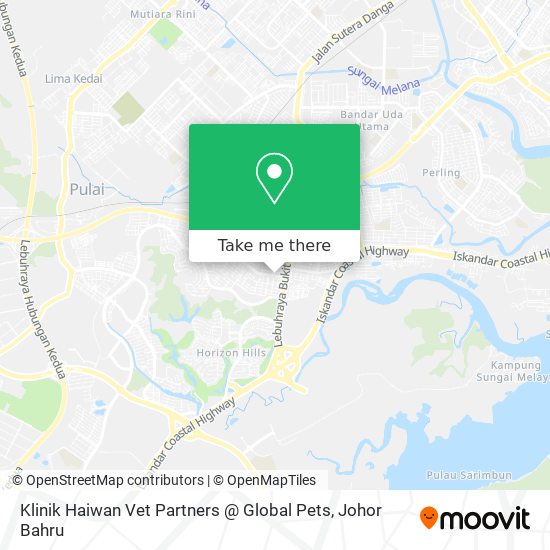 如何坐公交去johor Baharu的klinik Haiwan Vet Partners Global Pets