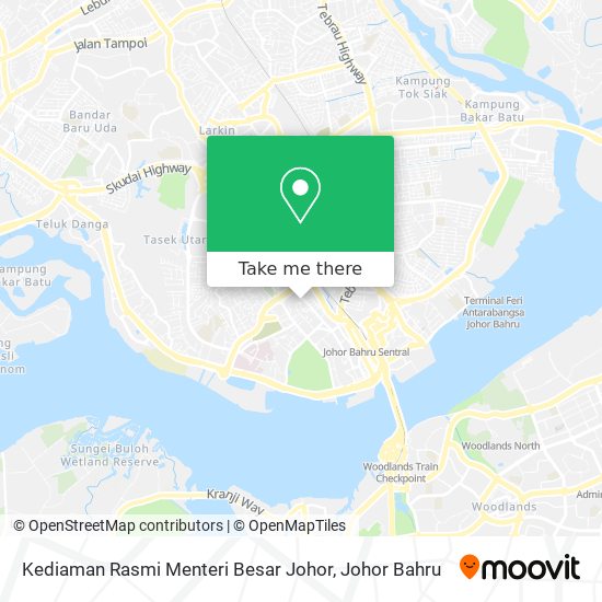 Kediaman Rasmi Menteri Besar Johor map