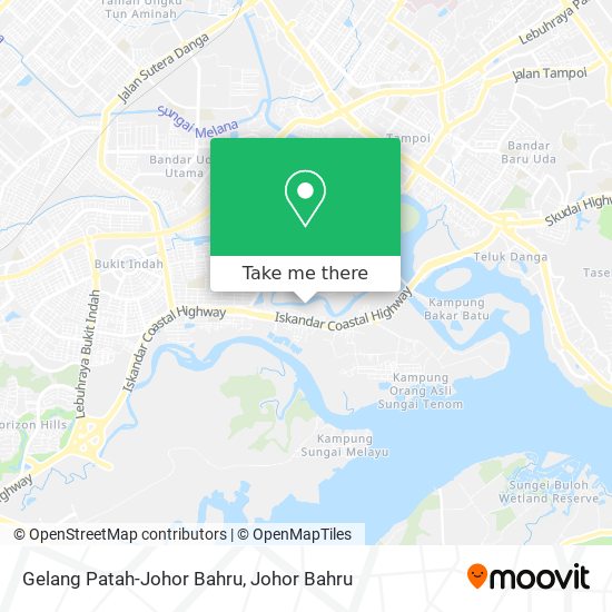 Gelang Patah-Johor Bahru map