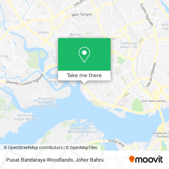 Pusat Bandaraya Woodlands map