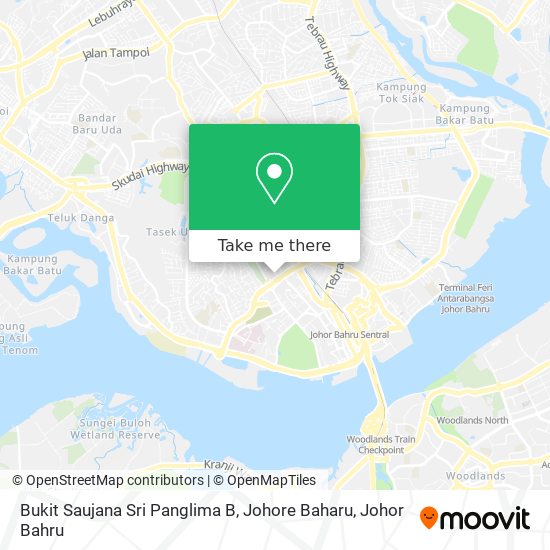 Bukit Saujana Sri Panglima B, Johore Baharu map