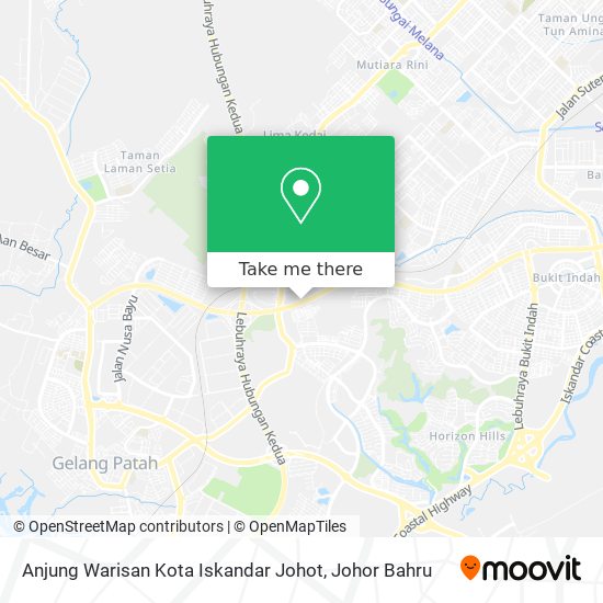 Anjung Warisan  Kota Iskandar Johot map