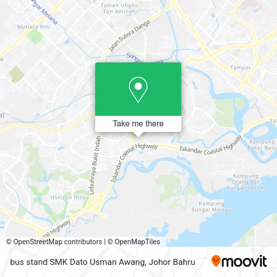 bus stand SMK Dato Usman Awang map