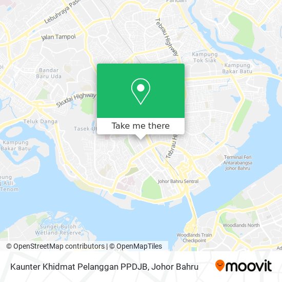 Kaunter Khidmat Pelanggan PPDJB map