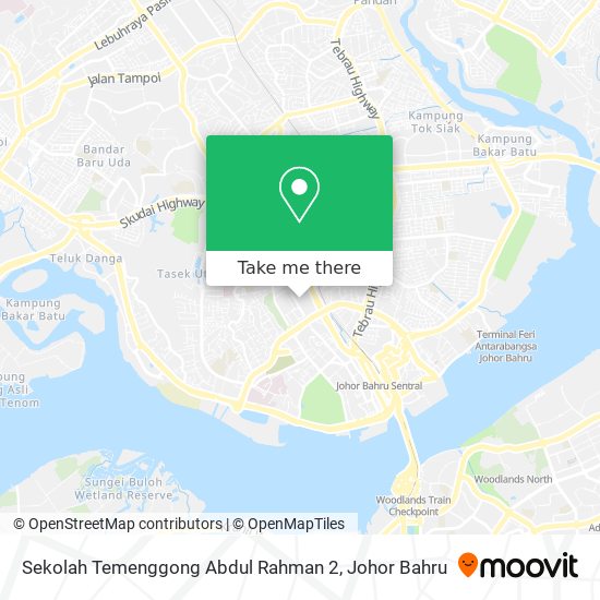 Sekolah Temenggong Abdul Rahman 2 map