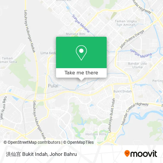 洪仙宫 Bukit Indah map