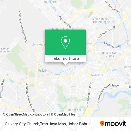 Calvary City Church,Tmn Jaya Mas map