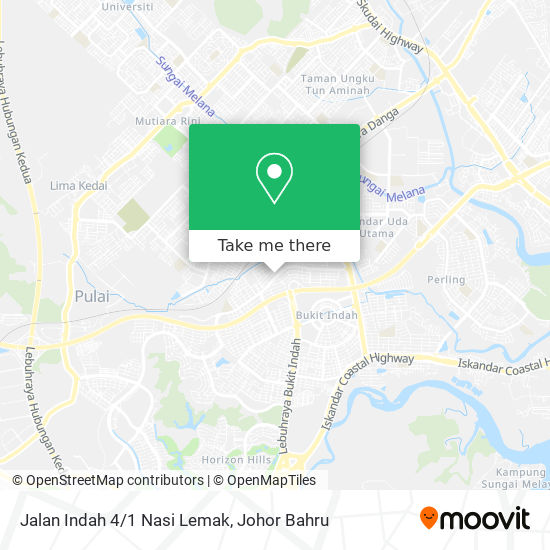 如何坐公交去johor Baharu的jalan Indah 4 1 Nasi Lemak