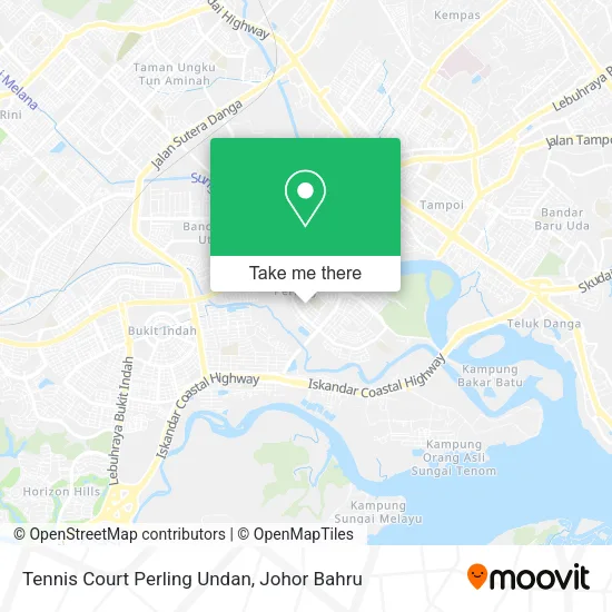 Tennis Court Perling Undan map