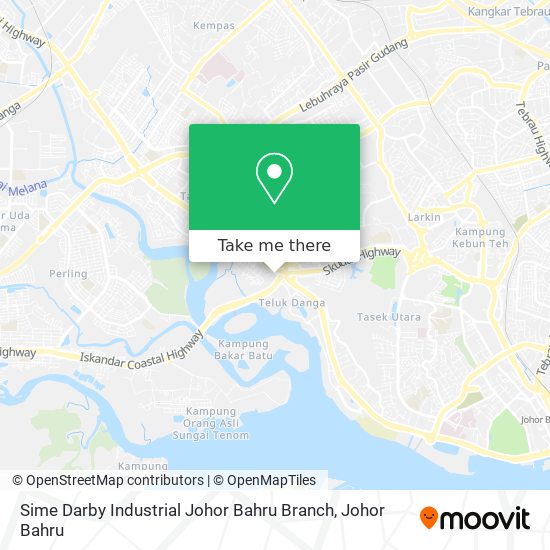 Sime Darby Industrial Johor Bahru Branch map