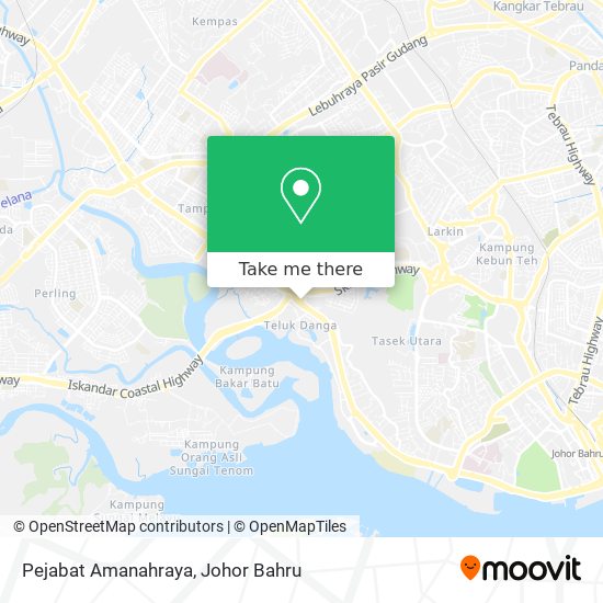 å¦‚ä½•åå…¬äº¤åŽ»johor Baharuçš„pejabat Amanahraya Moovit