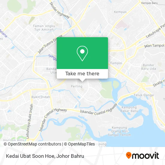 Kedai Ubat Soon Hoe map