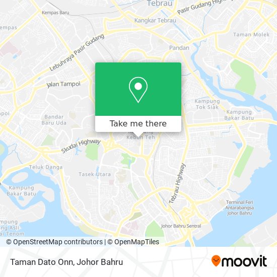 Taman Dato Onn map