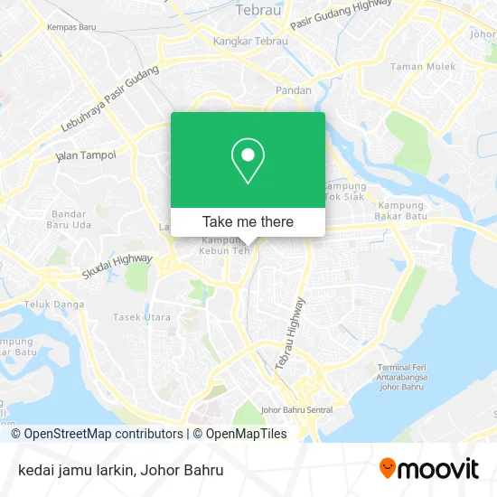 kedai jamu larkin map