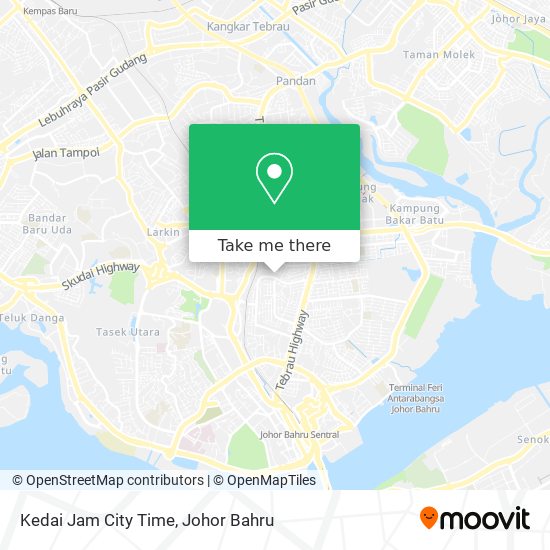 Kedai Jam City Time map