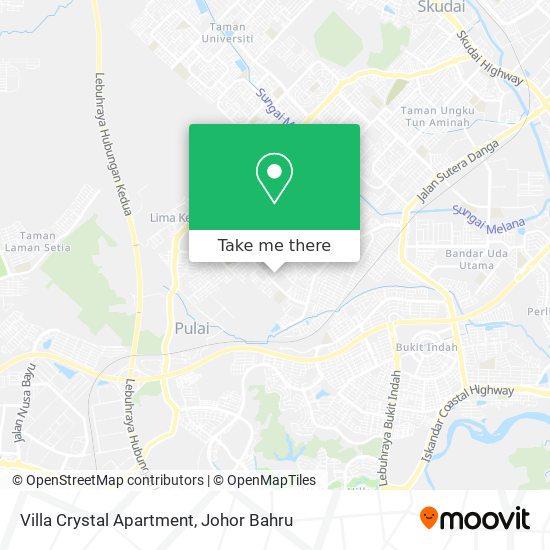 Villa Crystal Apartment map