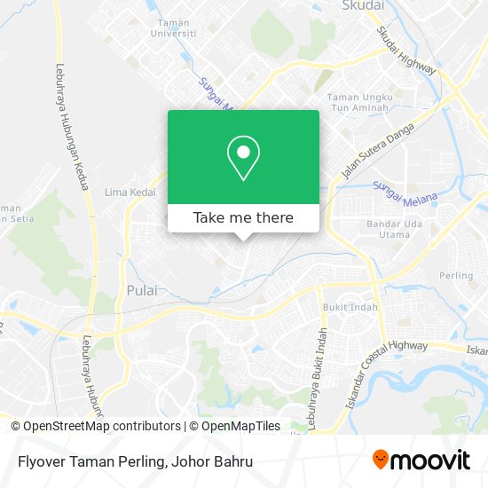 Flyover Taman Perling map