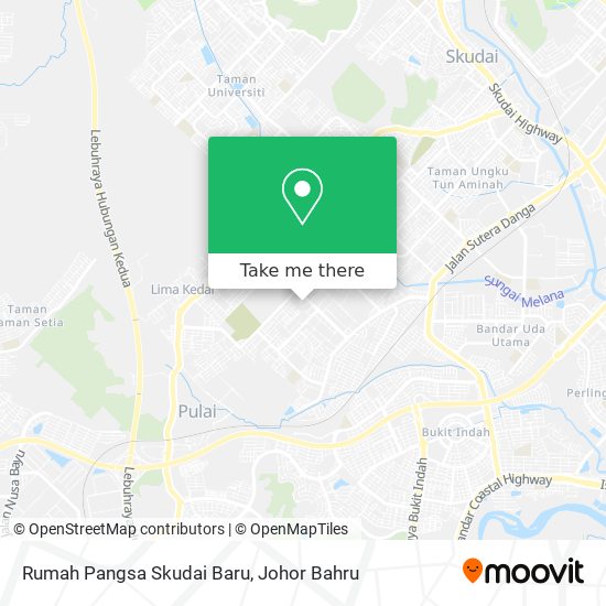 Rumah Pangsa Skudai Baru map