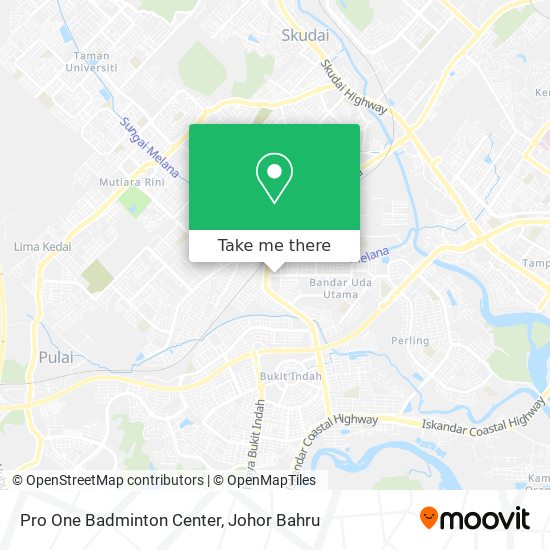 Pro One Badminton Center map
