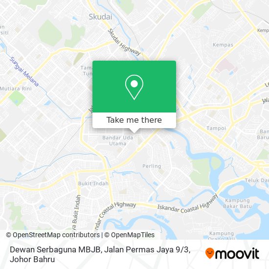 Dewan Serbaguna MBJB, Jalan Permas Jaya 9 / 3 map