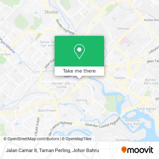 Jalan Camar 8, Taman Perling map