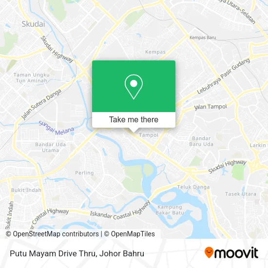 Putu Mayam Drive Thru map