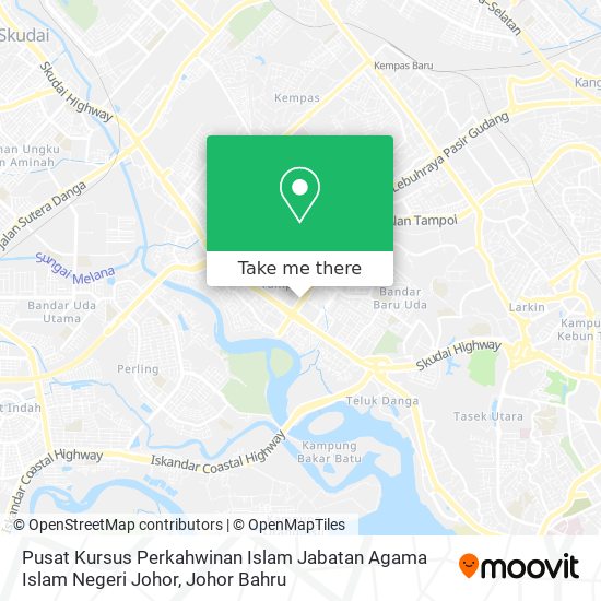 Pusat Kursus Perkahwinan Islam Jabatan Agama Islam Negeri Johor map