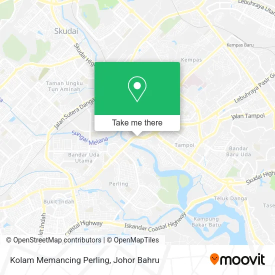 Kolam Memancing Perling map
